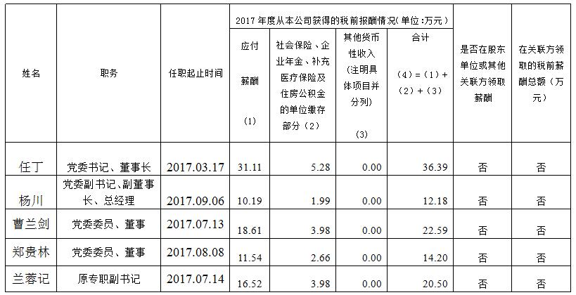 尊龍凱時集團總部薪酬公示（2017年度）